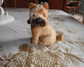 Vintage Mar Linemar Mechanical Wind Up Dog tail wags and head moves up and down