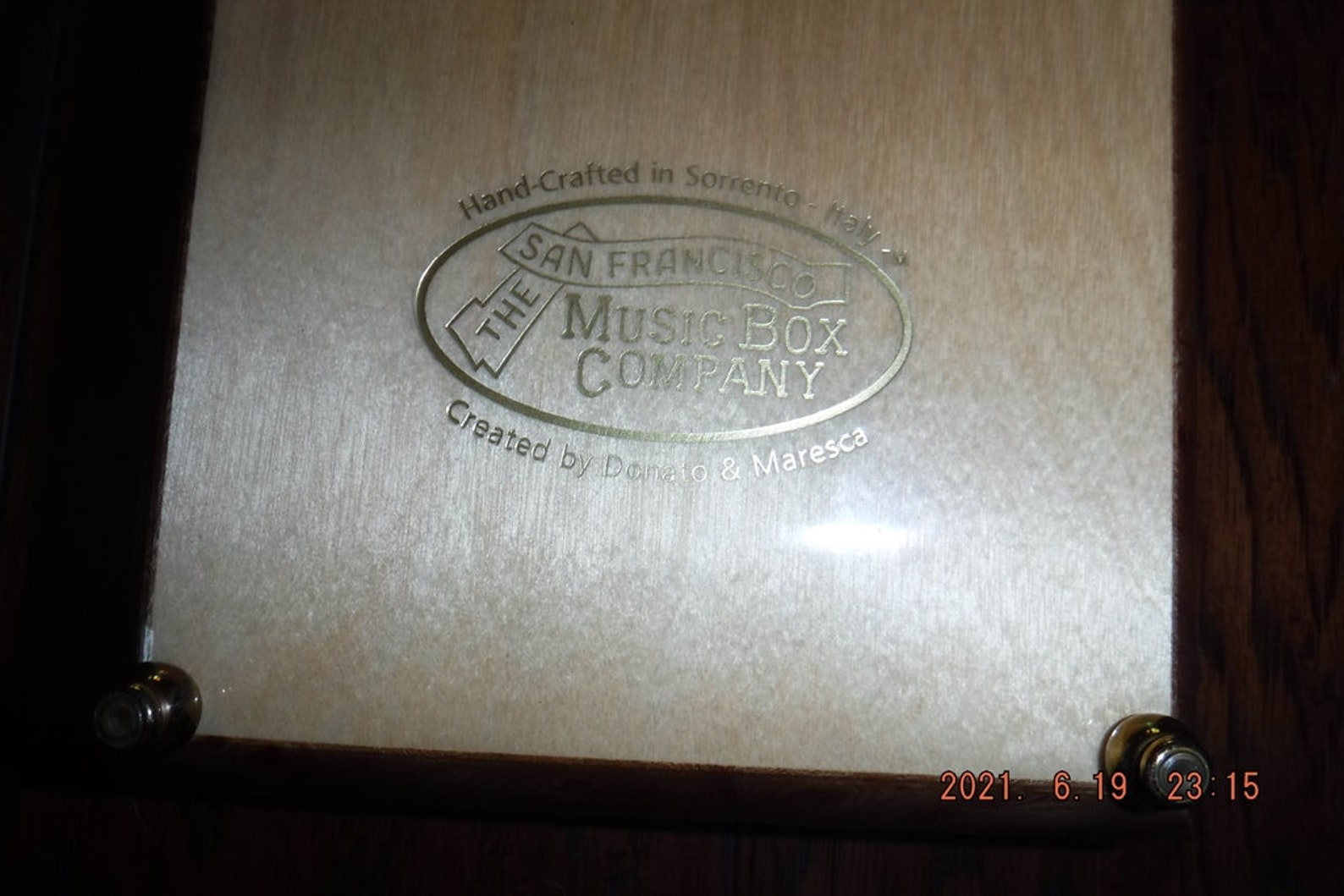 San Francisco Music Box Company Wood Inlay Music Box Italy Etsy
