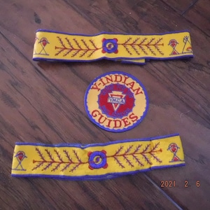 YMCA y-Indian Guide and two headbands