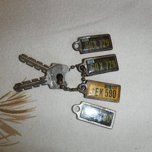 Mini license plates DAV lot of four