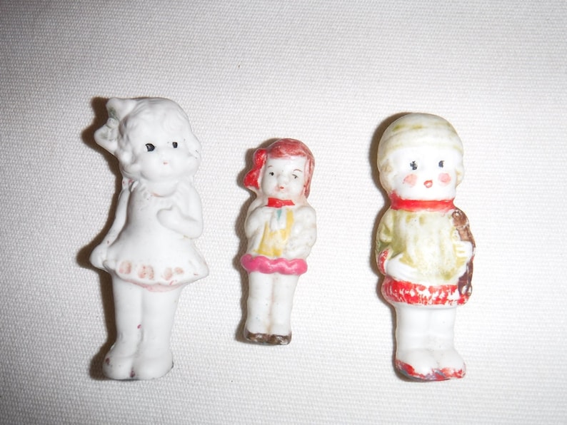 Carnival Toys Bisque Figurines Made in Japan X 3 Etsy