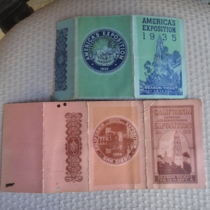 California Pacific Intl. Exposition San Diego 1935 & 36 tickets