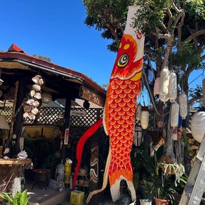 Japanese koinobori windsock carp 14 ft hand painted