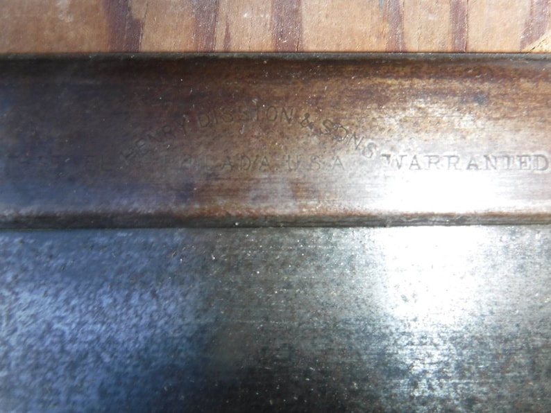 Langdon Acme Mitre Saw Box Size 2 model 73 and 24" Henry Disston & Sons Warranted Cast Steel Back hand saw image 7