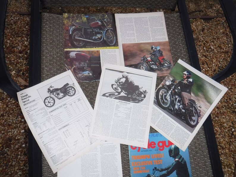 Triumph motorcycle brochures and articles 1978 & 1979 image 3