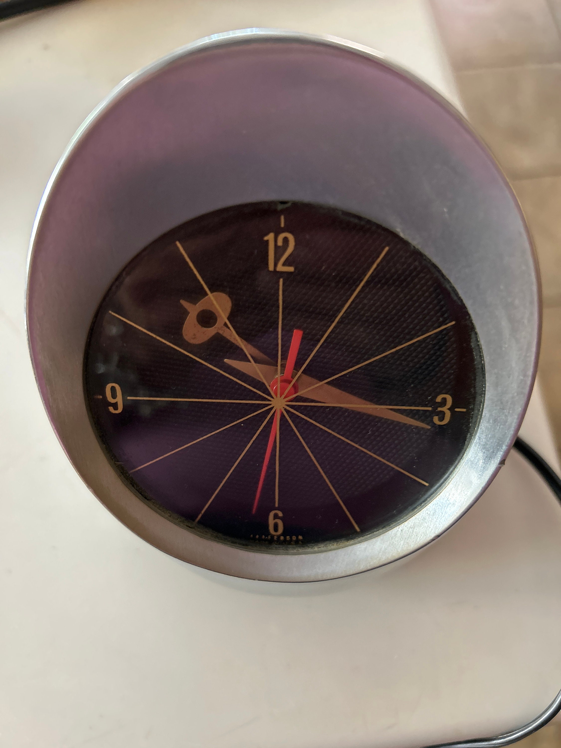 Jefferson 500 Space Age Chrome Desk Paperweight Clock - Etsy
