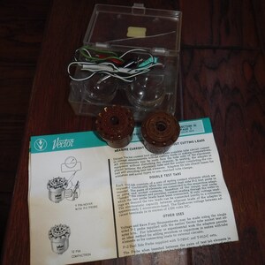 Vector T-912C Electronic Tube Socket Test Adapter Set / Kit 9 pin with P2 prong and 12 pin Compactron