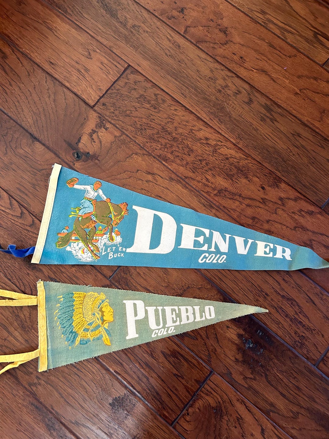 Colorado Pueblo and Denver 1950's Pennants - Etsy