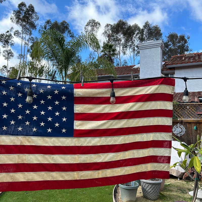 Bunting USA 7m 25 Flags American Bunting Stars and Stripes