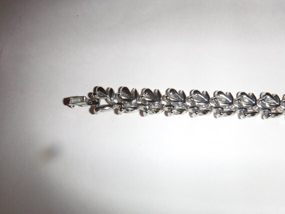 Trifari Art Deco era Necklace and Bracelet Tight … - image 8
