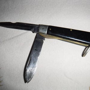 Kutmaster Utica New York Classic Electricians Knife Folding Pocket Knife Black 3&quot;