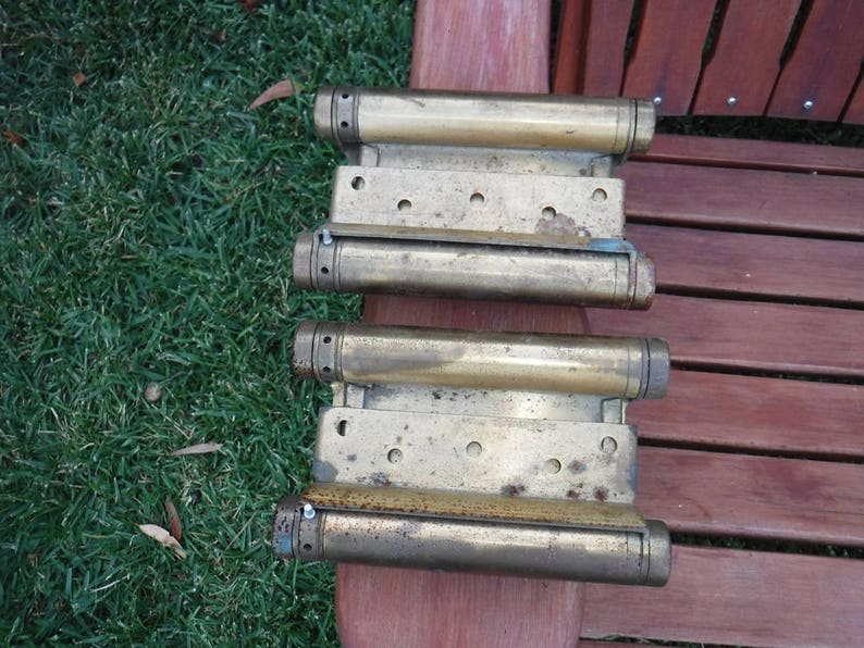 Two Way Swinging Door Hinges Pair Brass