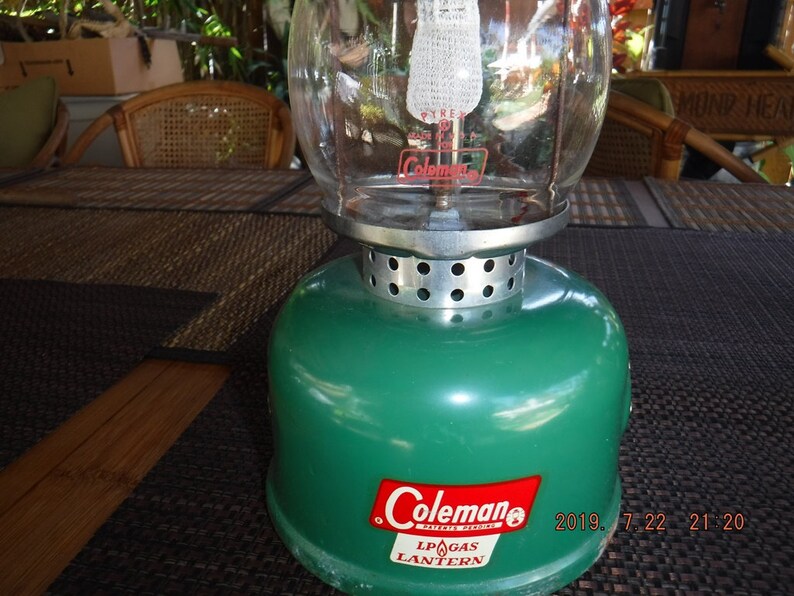 Vtg 1971 Coleman 5122 LP gas canister 1-Mantle Camping Lantern | Etsy