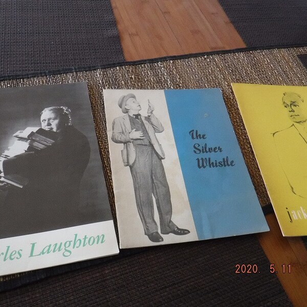 Jack Benny 1963 Program Charles Laughton The Silver Whistle Lloyd Nolan play program