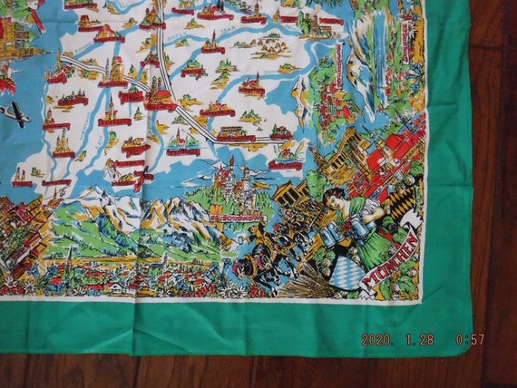 Bavaria Souvenir scarf 1950's - image 3