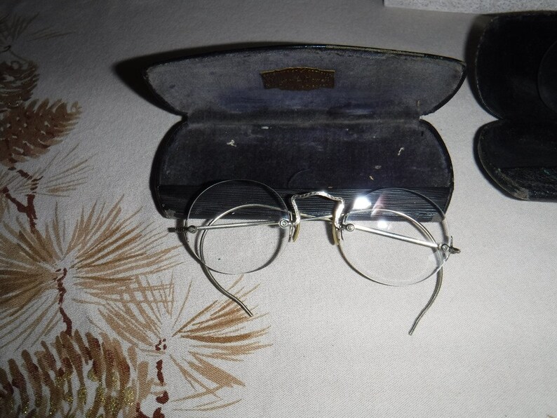Vintage Silver Wire Rim Eye Glasses Howell Optometrist and Etsy