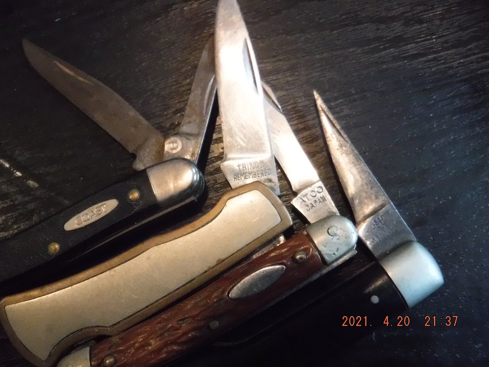 Pocket knives x 4 JA Henckles Coast Atco and Things Remembered Etsy
