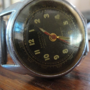vintage Mens Sheffield shock resistant watch Swiss made