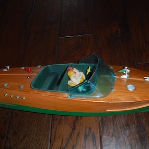 Motor Boat vintage battery powered motor boat 17&quot;