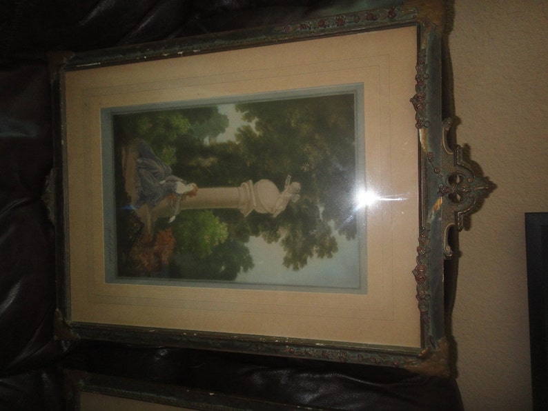 Herbert Sedcole art singed on bottom right and embossed on bottom left Littles 426 Broadway on back