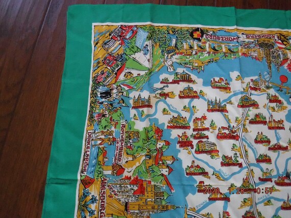 Bavaria Souvenir scarf 1950's - image 5