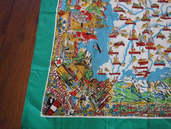 Bavaria Souvenir scarf 1950's - image 4