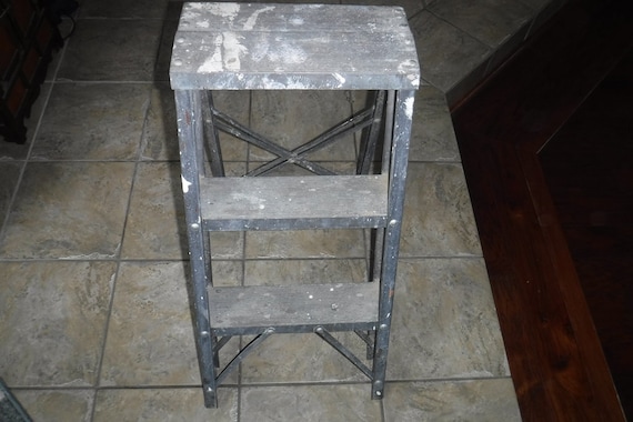 Small metal online folding step stool