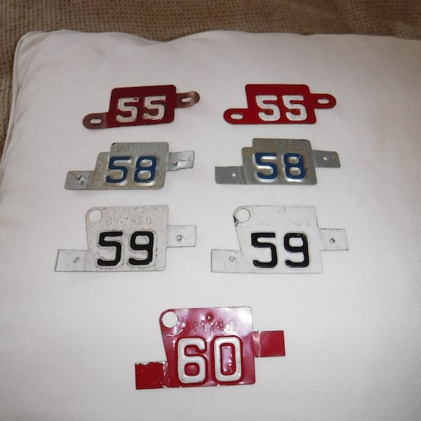 1955 License Plate Tab Etsy
