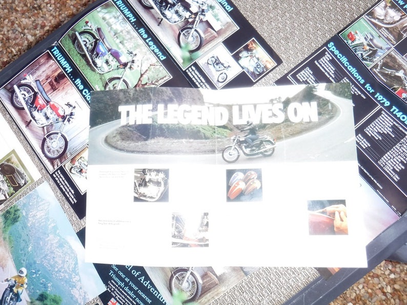 Triumph motorcycle brochures and articles 1978 & 1979 image 7