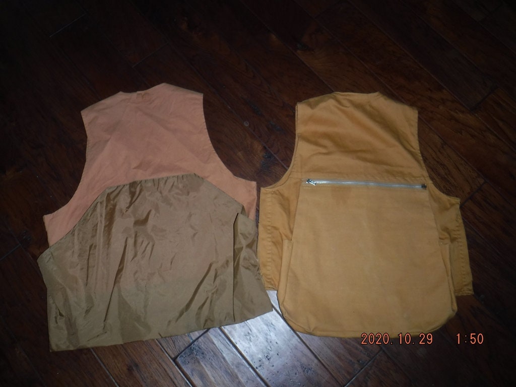 Hunting/Fishing/Outdoor vests Newco size Small and KMart Duck size