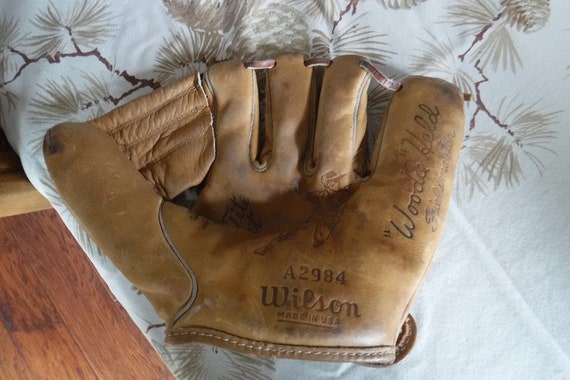 Woodie Held Endorsed Baseball Leather Glove Wilson A2984 Grip