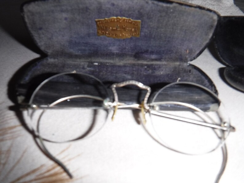 Vintage Silver Wire Rim Eye Glasses Howell Optometrist and Etsy