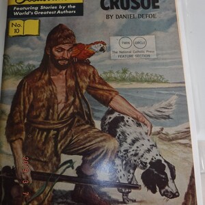 Robinson Crusoe Classics Illustrated reissue 1968 No. 10 no cover price twin circle very nice