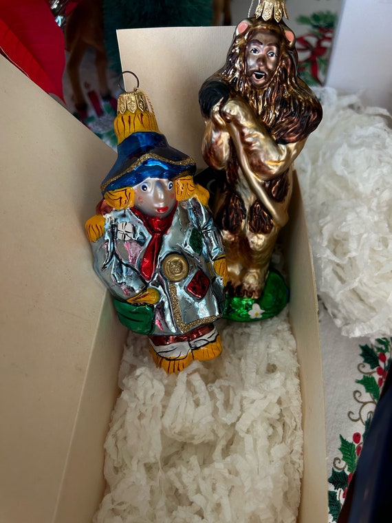 Kurt Adler Polonaise Hand Painted by Komozja Wizard of OZ Cowardly  display picture 1