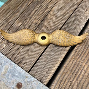 Brass Hood Ornament Spread Wings 8&quot;