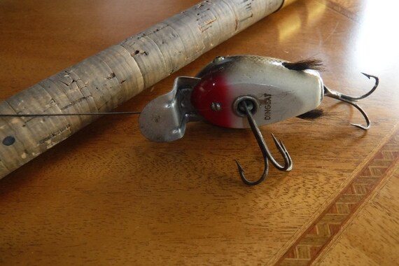 Vieux Leurre Pêche Grenouille Creek Chub - Bois - Vintage USA - Occasion