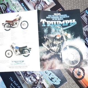 Triumph motorcycle brochures and articles 1978 & 1979 image 8