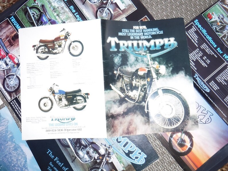 Triumph motorcycle brochures and articles 1978 & 1979 image 8