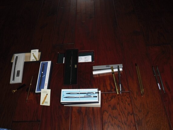 Cross Pen And Pencils Lot Of 11 Desk Set In Gold And More Some Etsy