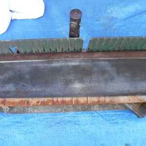 Langdon Acme Mitre Saw Box Size 2 model 73 and 24" Henry Disston & Sons Warranted Cast Steel Back hand saw image 6