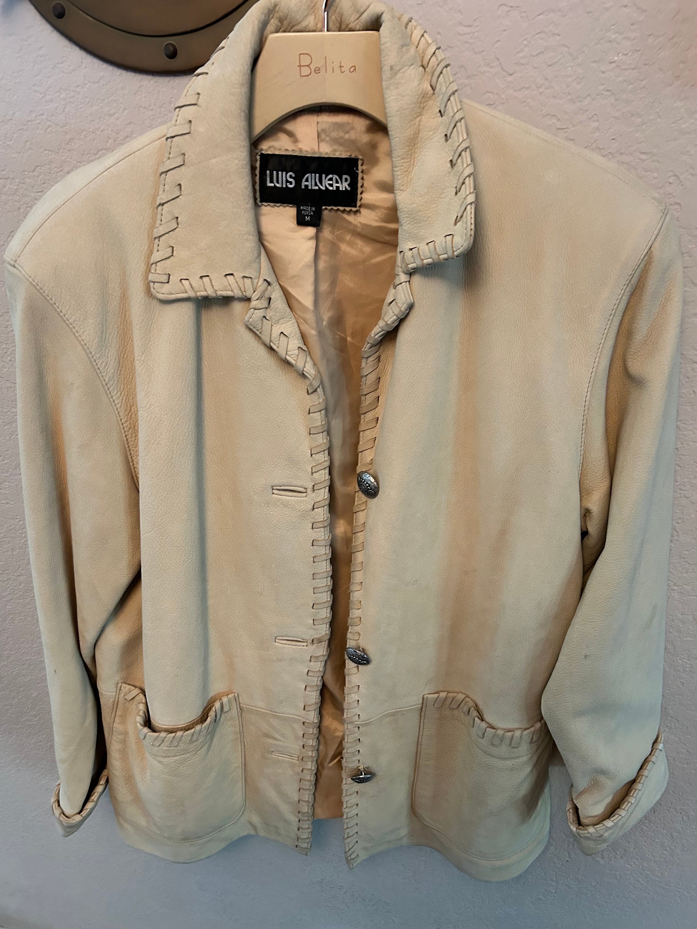 Luis Alvear Deerskin leather Western Style Jacket. Unisex. Size is Medium Etsy Canada