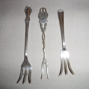 Fork seafood Sterling Silver vintage seafood fork lot of 3