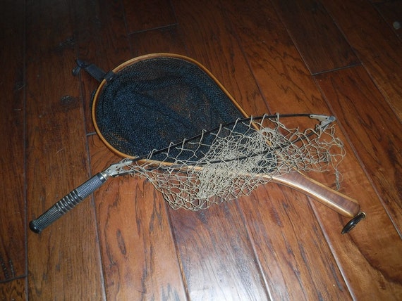 Fishing Fly Fishing Net Wachter Wood 22 Vintage and Rare Metal
