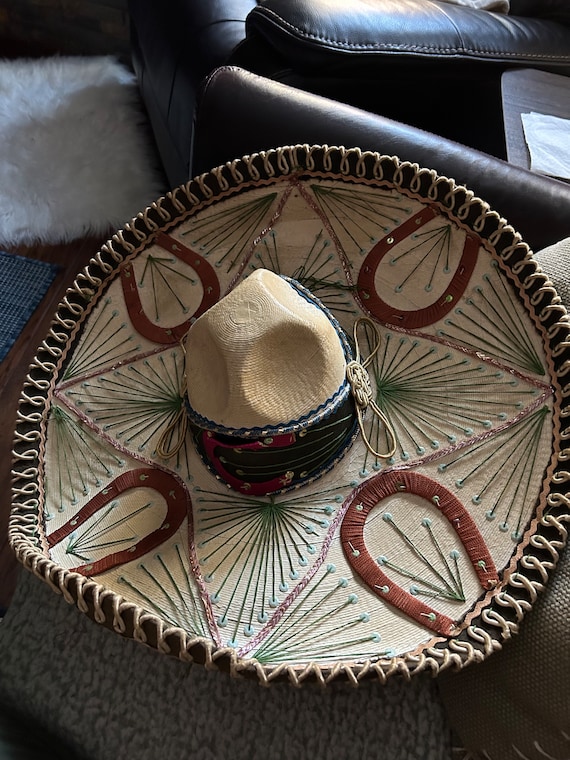 Sombrero Authentic Mexican Mariachi , Antique Orna
