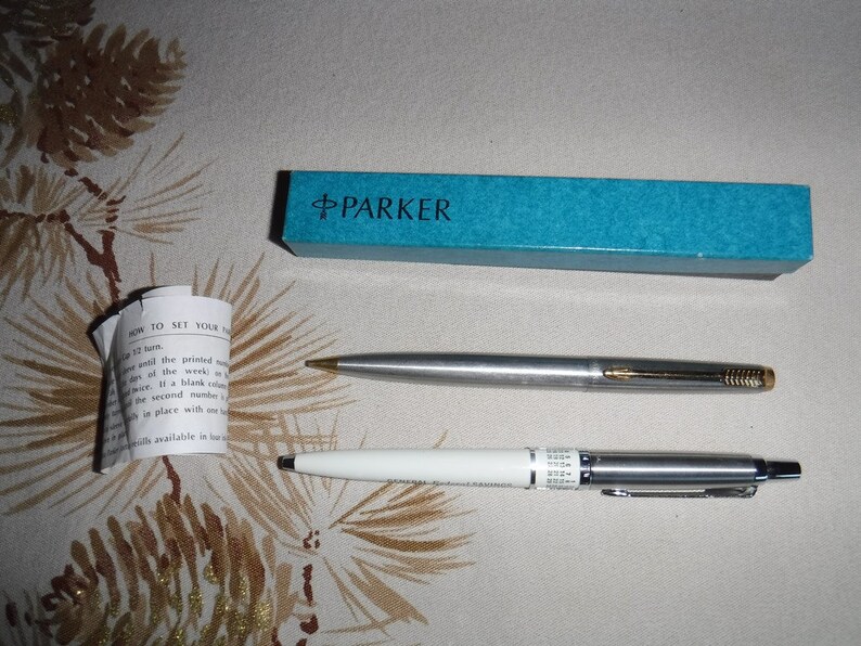 Vintage Parker Advertisement Perpetual Calendar Pen & Gold and Etsy