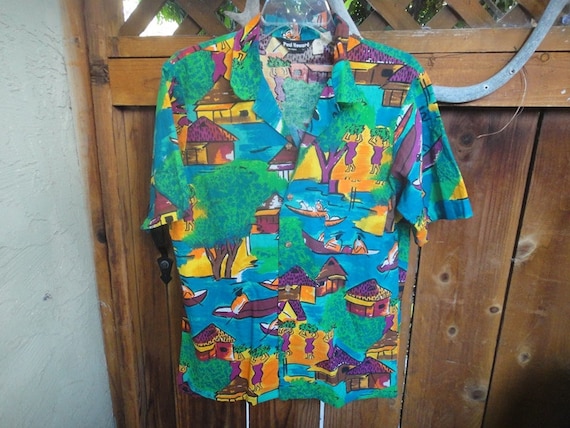 Paul Howard California 100 % cotton Aloha style Ma