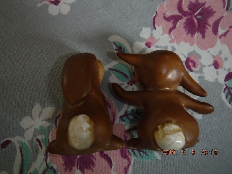 Thumper Walt Disney Goebel Germany RabbitBunny pair Cork Bottom Salt /& Pepper Set