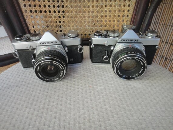 Olympus OM-1 MD 35mm Cameras 1 With F. Zuiko Auto-s 1:1.8 F