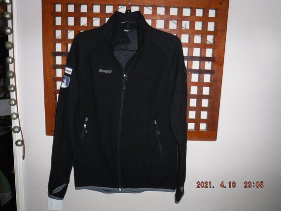 BERGANS of Norway Timian Mens Jacket Black and Gray Size M Etsy