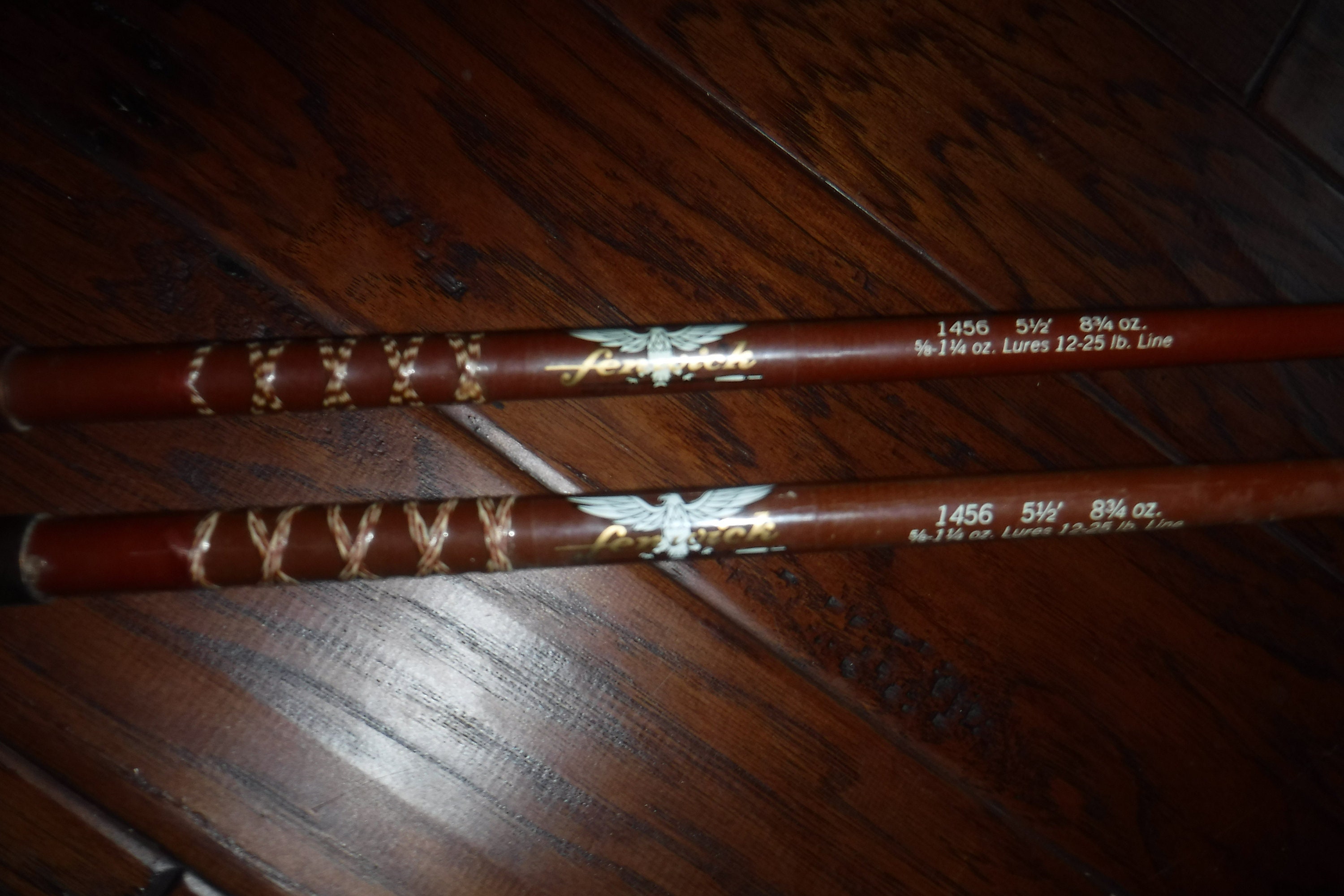 FENWICK Lunker Stik 1456 Baitcasting 5'6rod/s Made in USA X 2